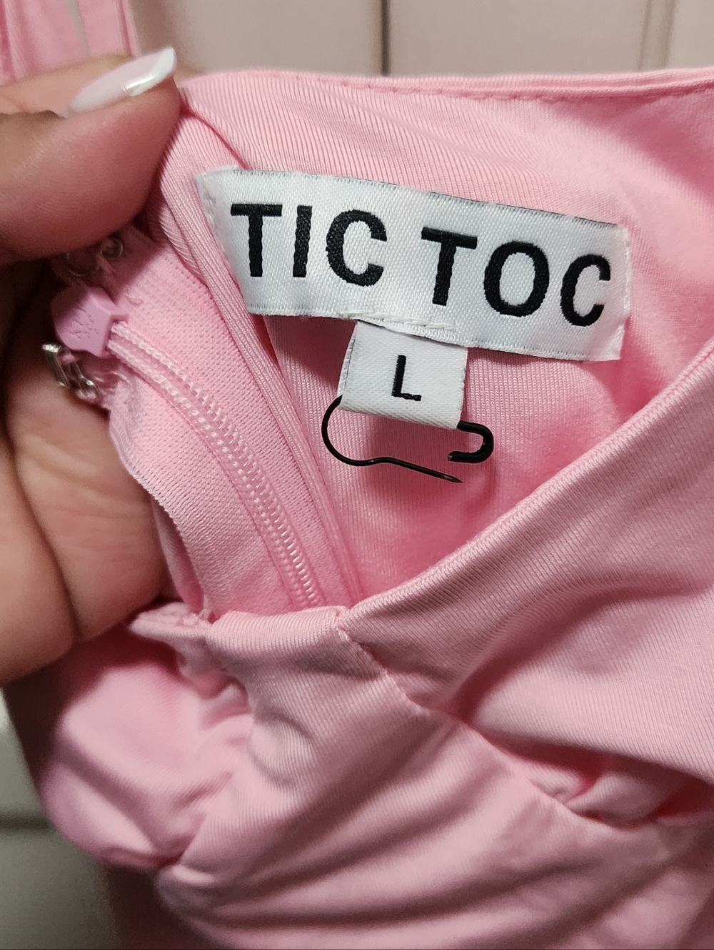 Pink Ruched Dress - Picture 3 of 5